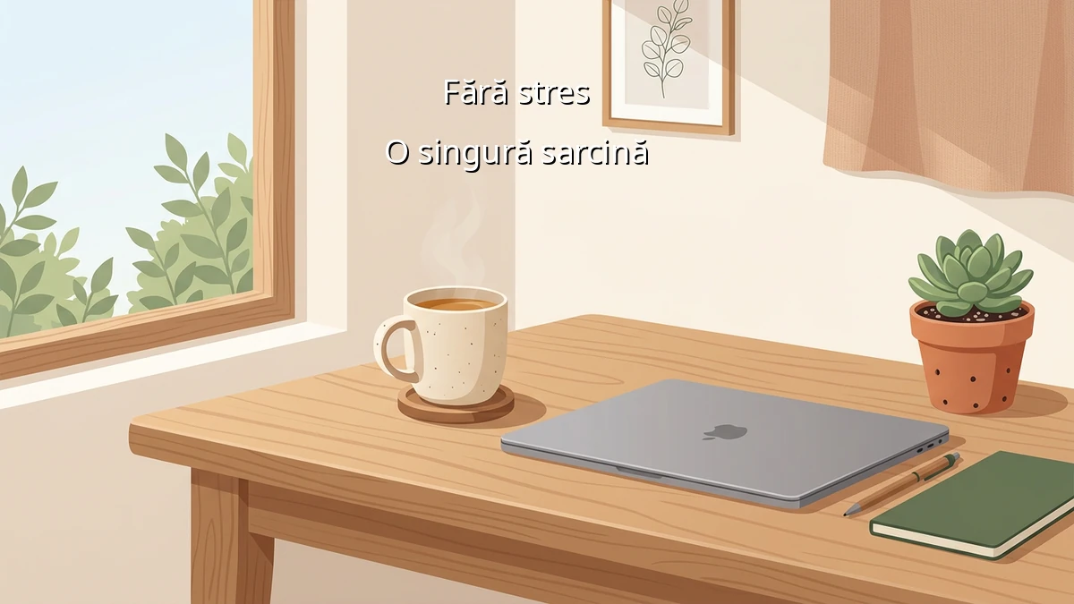 Reduci stresul zilnic fără multitasking